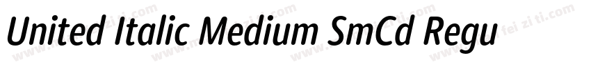 United Italic Medium SmCd Regular字体转换